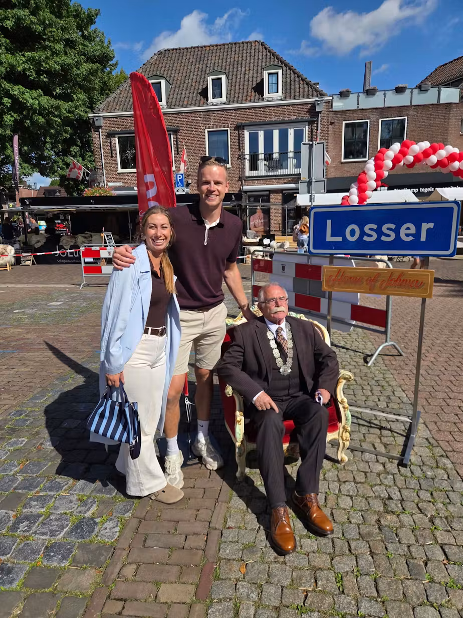 Sandro met wijn