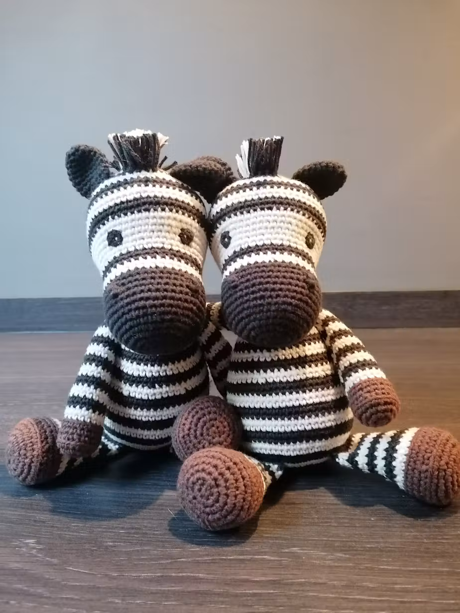 Gemaakte zebra's door Nicole