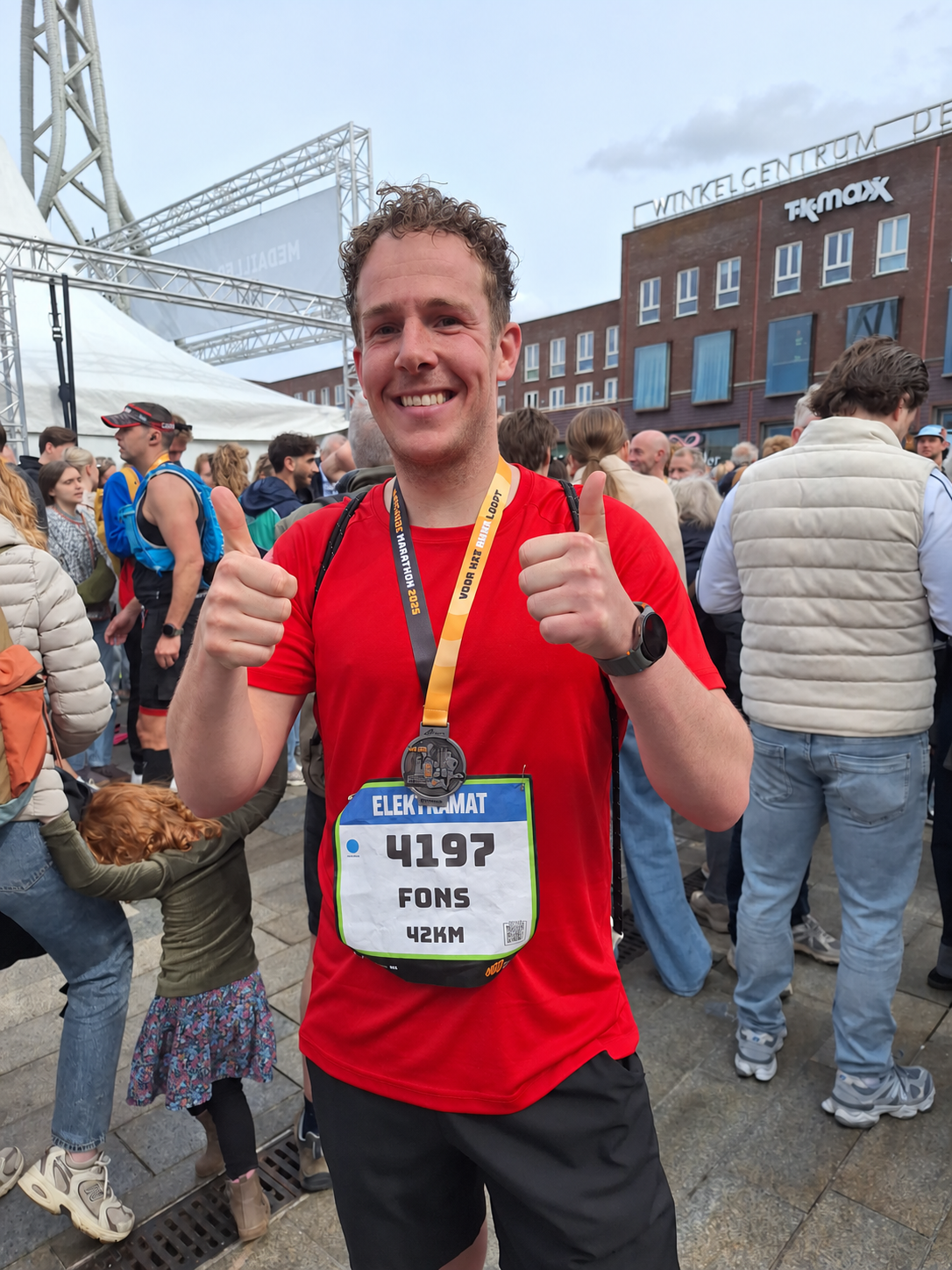 Fons hardloop wedstrijd