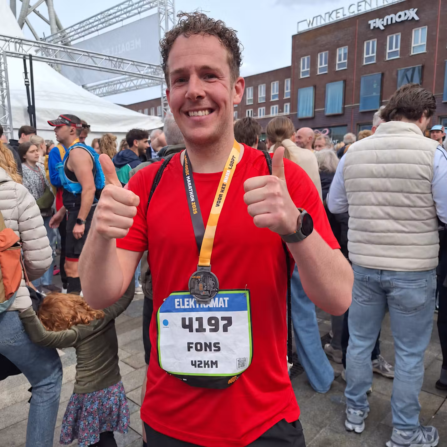 Fons hardloop wedstrijd