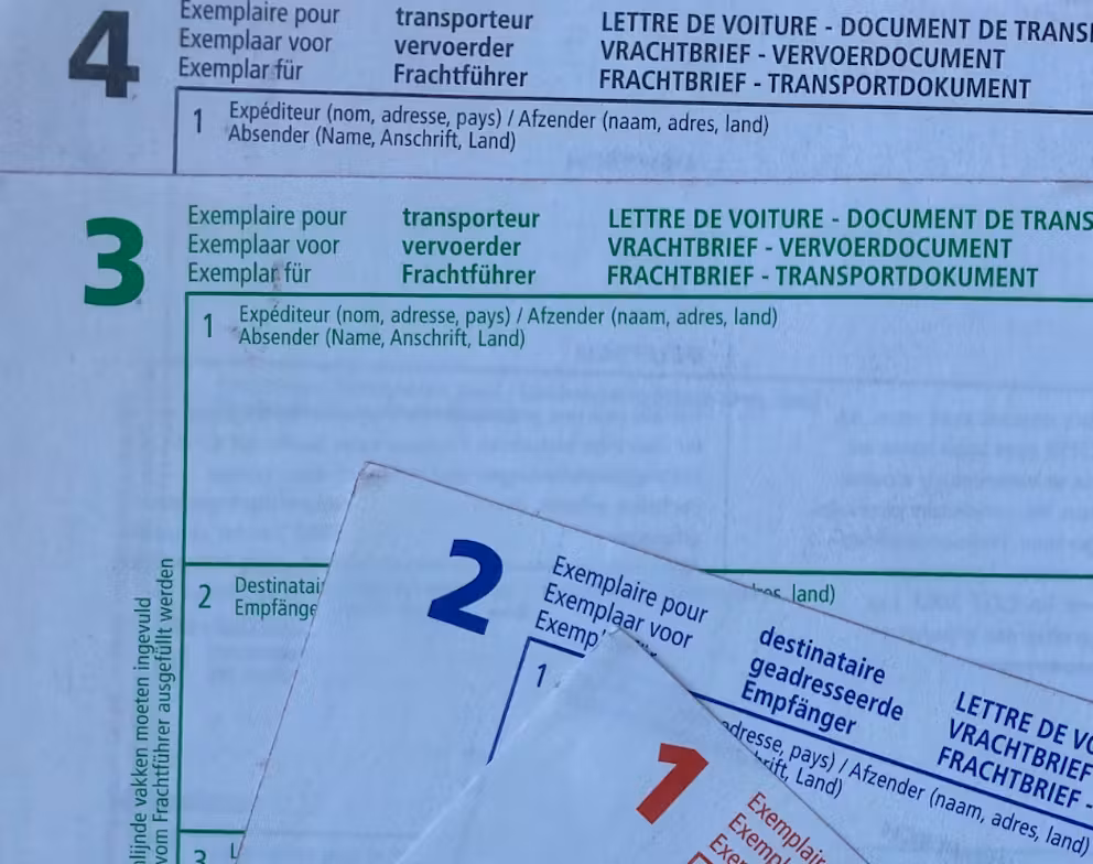 CMR consignment note