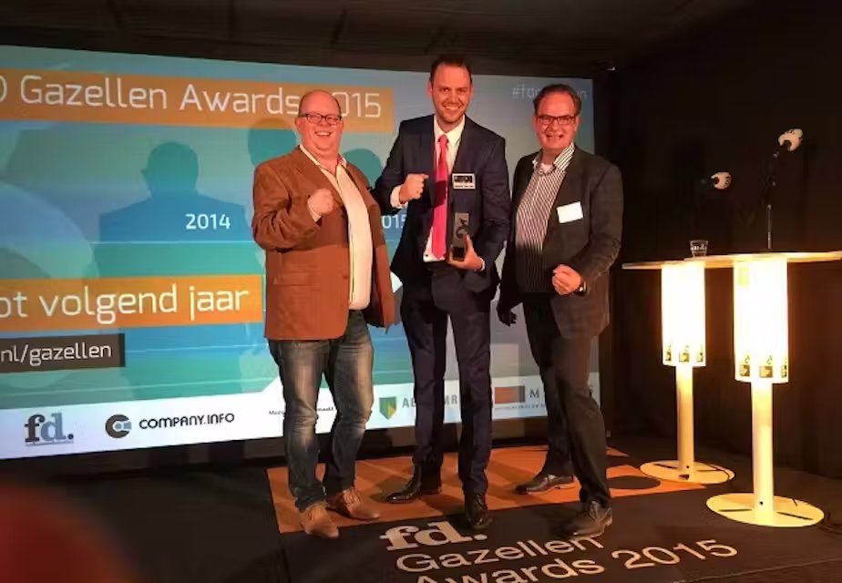 Gouden Gazelle voor TTS en BTA in 2015