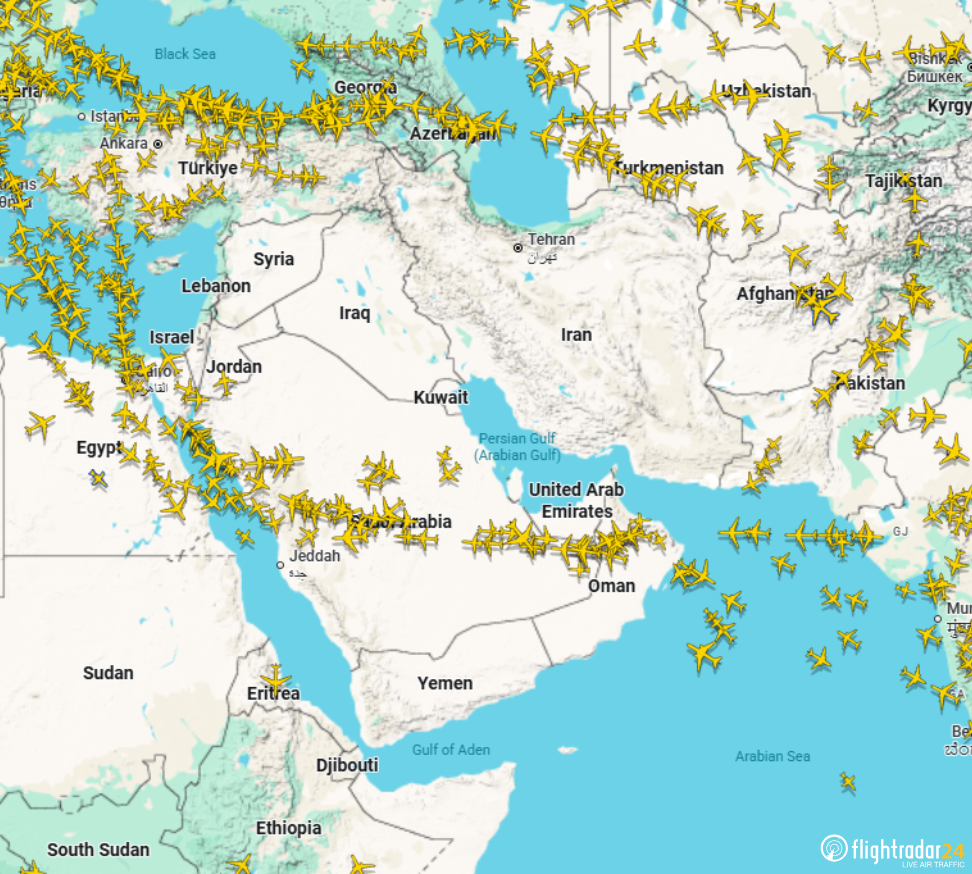 Luchtvracht Midden-Oosten