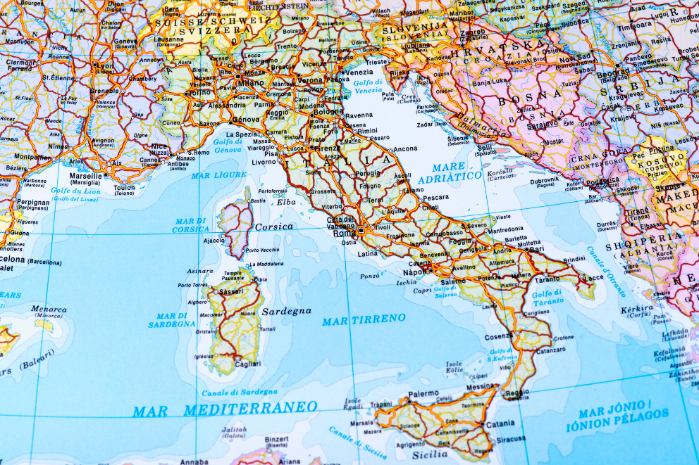 Transport naar Italië