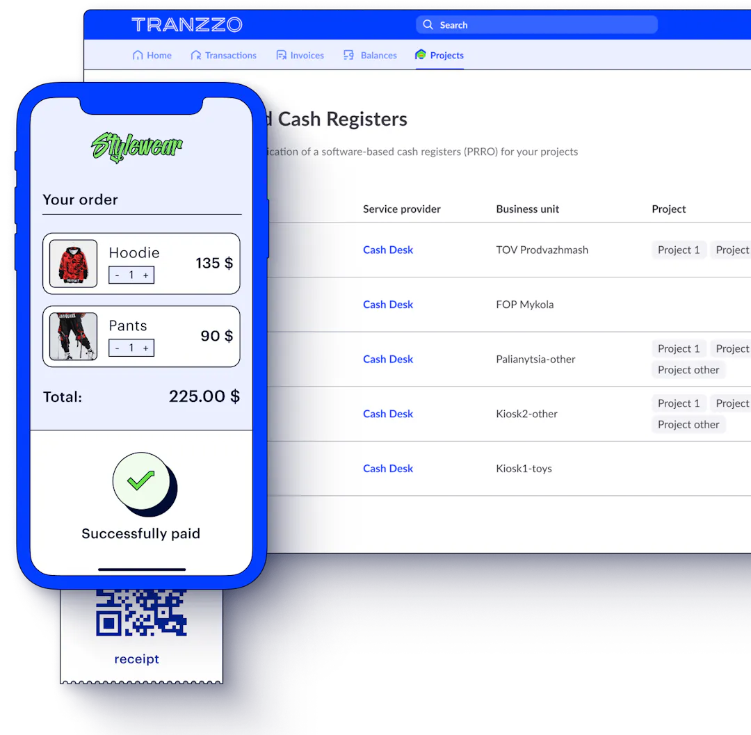 Software cash register for online business and individual entrepreneurs ...