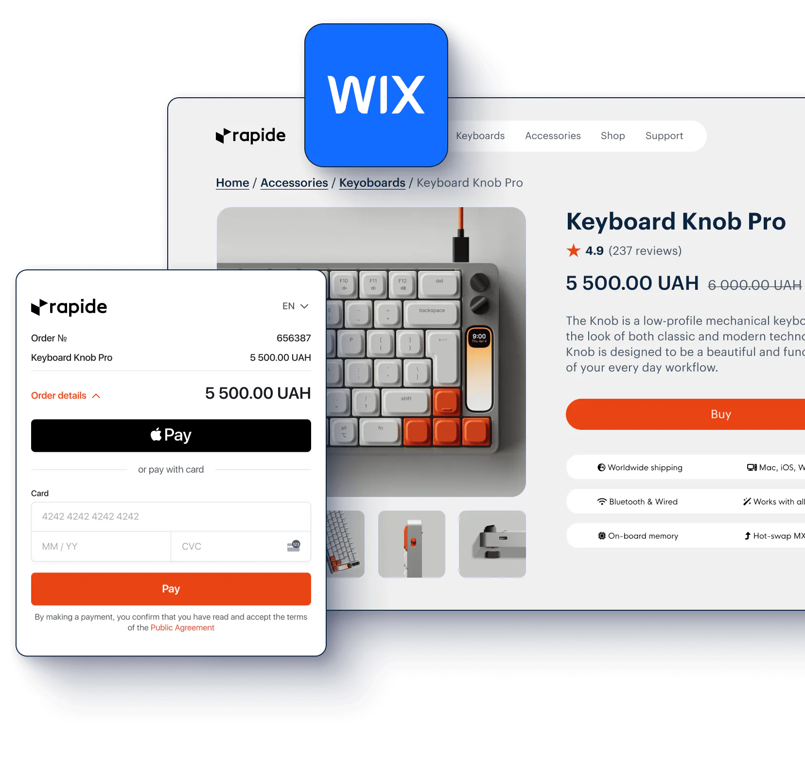 Payment solutions for Wix websites | Tranzzo