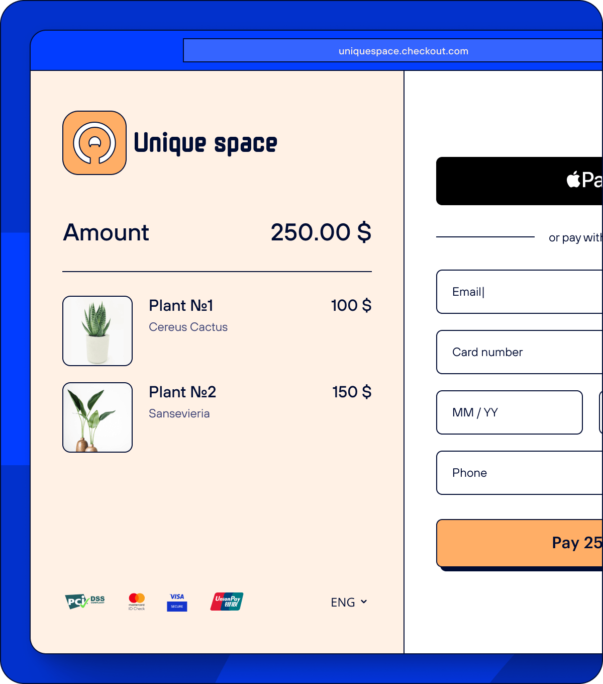 Платежная страница Платежная страница