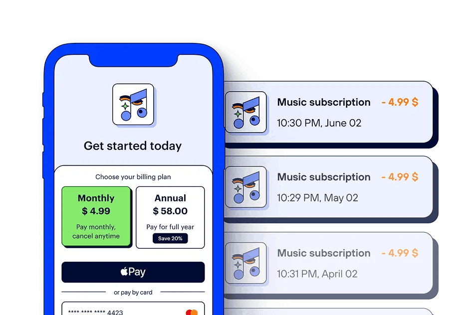 Оплата по подписке