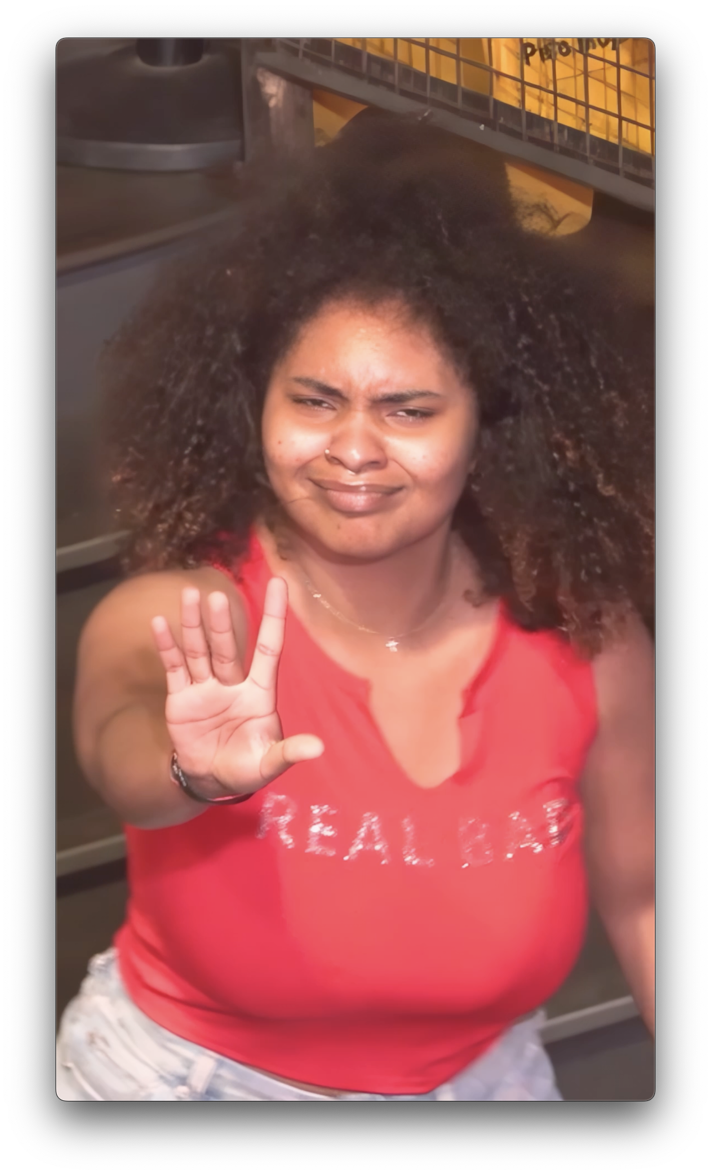 Trap Karaoke® on Instagram: "Whose cousin is this?! 👀🤞🏿 Chat do your thing 👇

WE FOUND HER: @curlyfroqueen 

#TrapKaraoke #FindThisCousin"