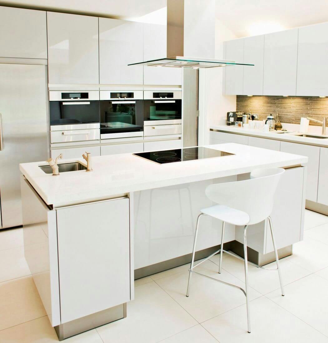 aménagement ,plafonds travaillés ,luminaires, cuisine haut de gamme -  Modern - Kitchen - Lille - by Création Ambiance Design