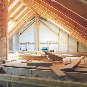 Combles aménageables isolés