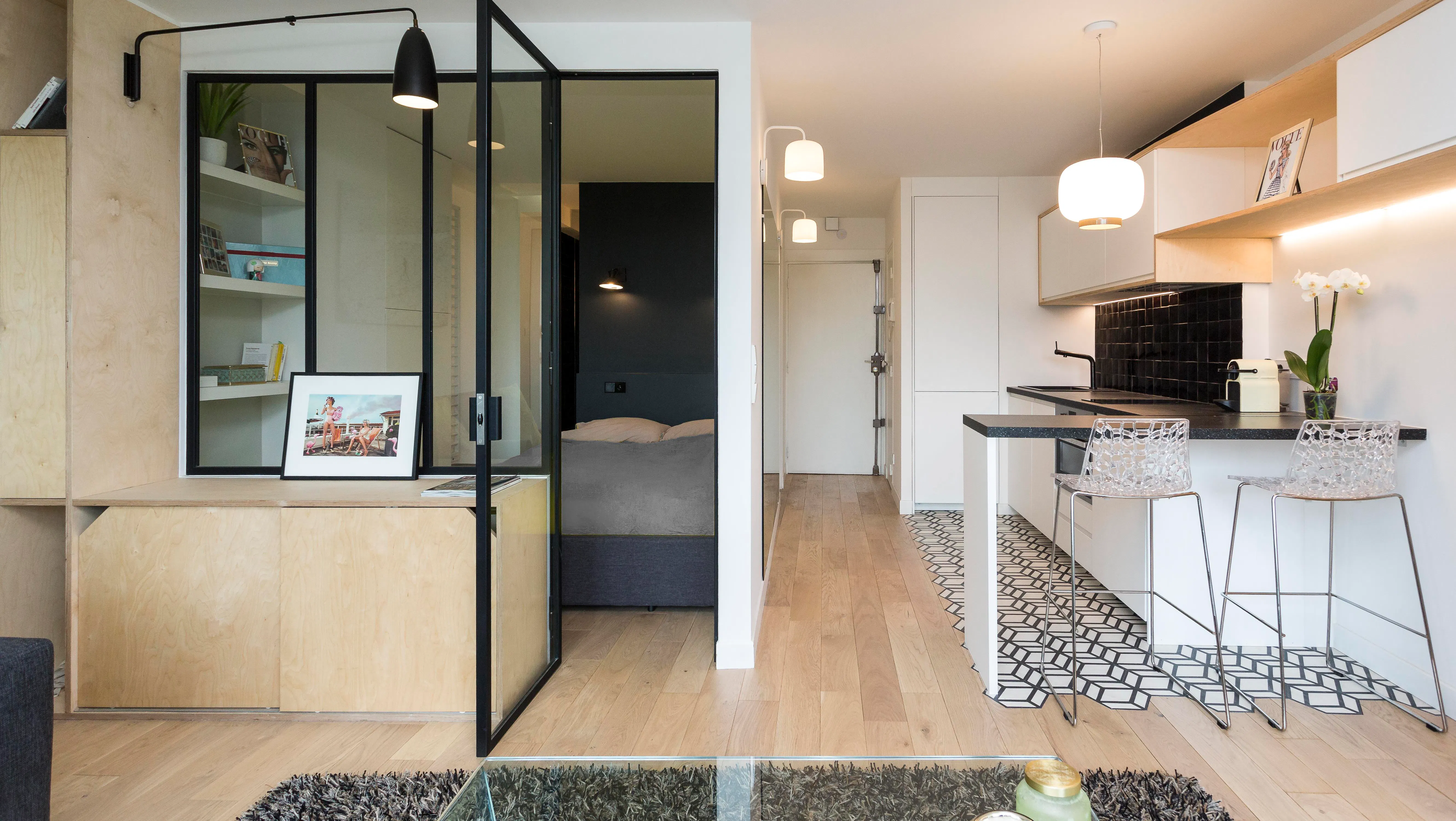 chambres verrière et box