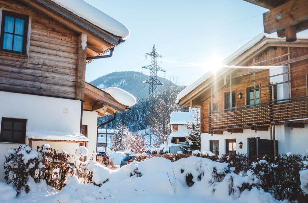 Maison en bois massif empilé ou chalet