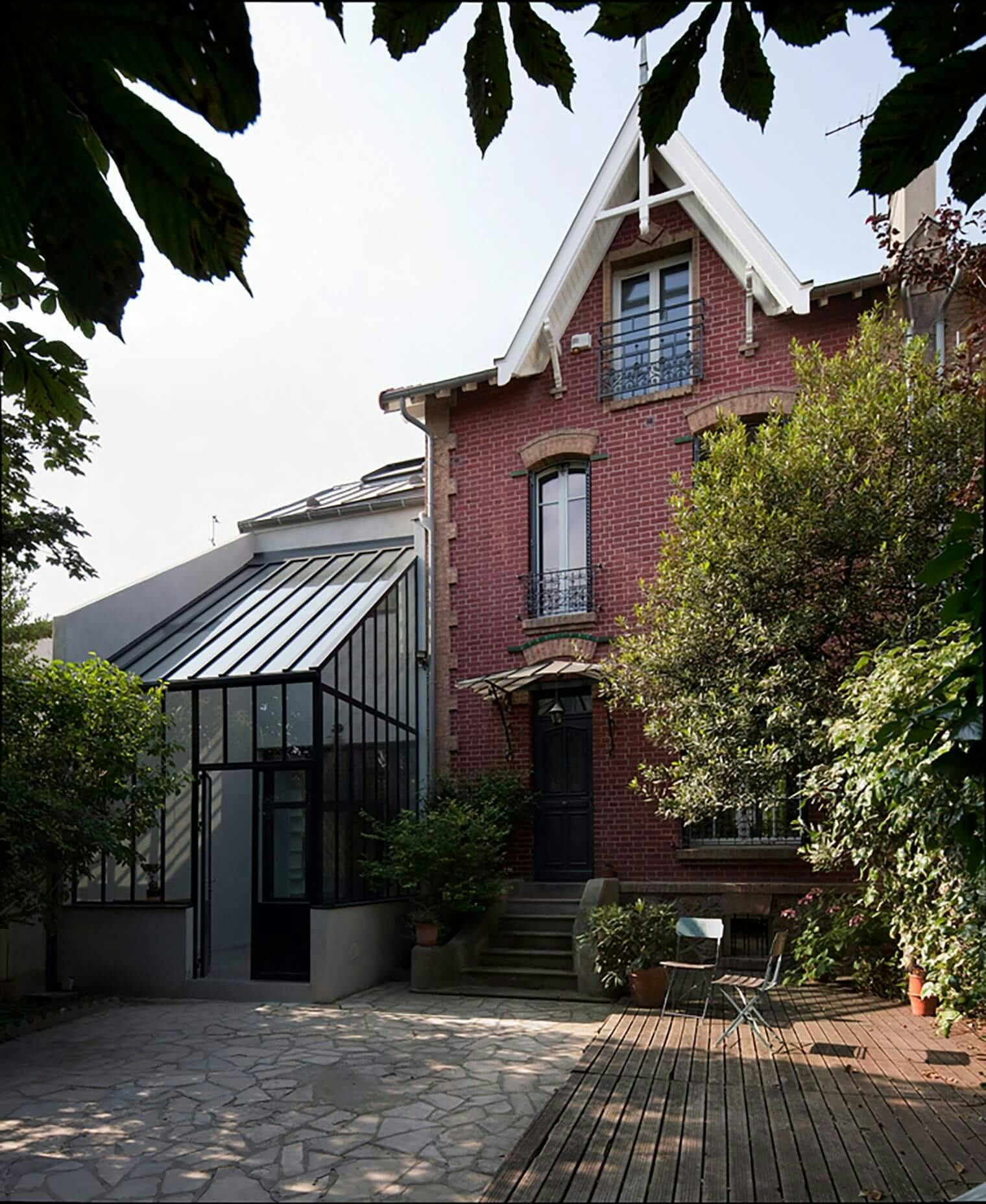 Extension verrière d'une maison familiale