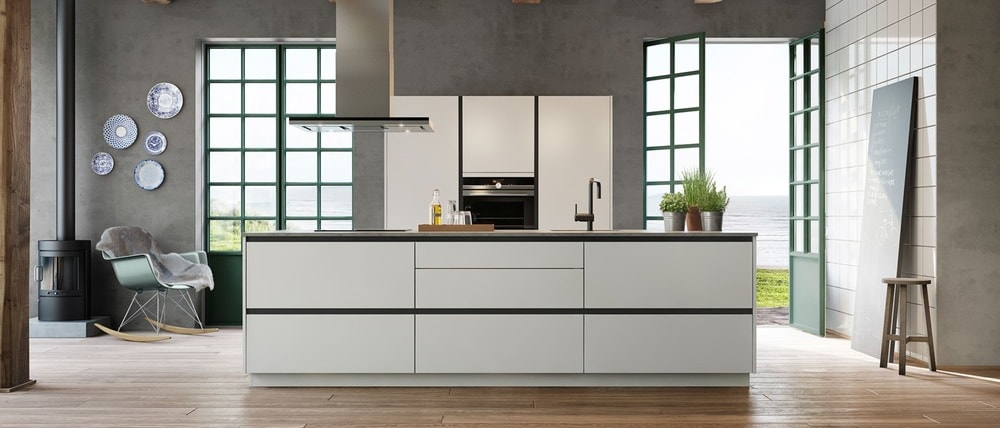 cuisine Kvik minimaliste et blanche