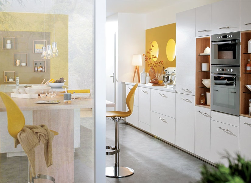 Cuisine mobalpa bois veiné style contemporaine