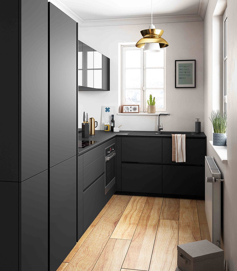 cuisine mobalpa total look noir mat