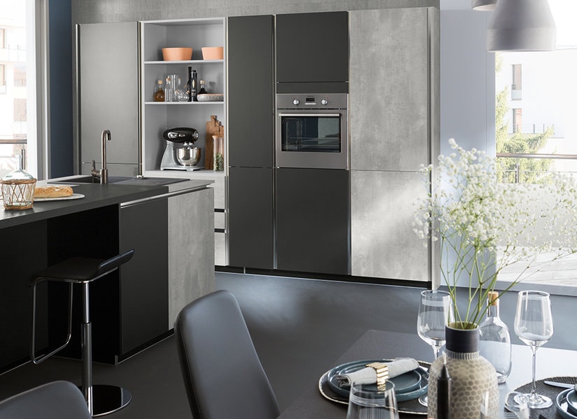 cuisine mobalpa décor béton