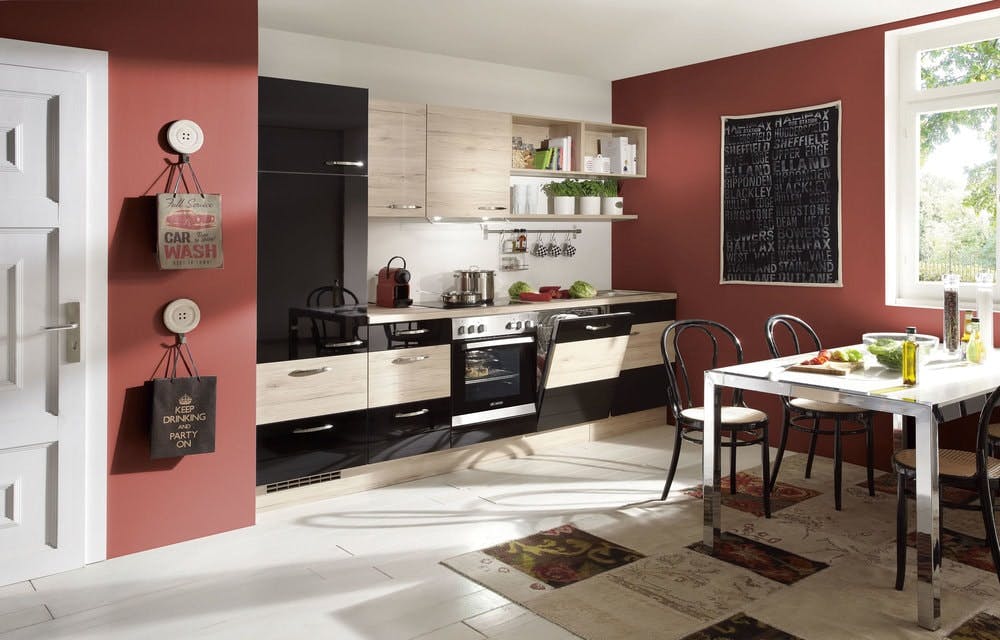 cuisine Nobilia, laqué noir ultra brillant