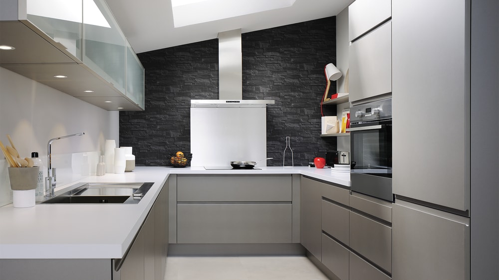 cuisine Cuisinella contemporaine inox