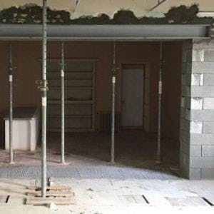 Ouvrir un mur porteur - pose des etais