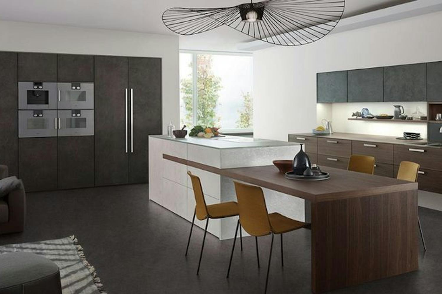 cuisine Leicht surfaces en béton