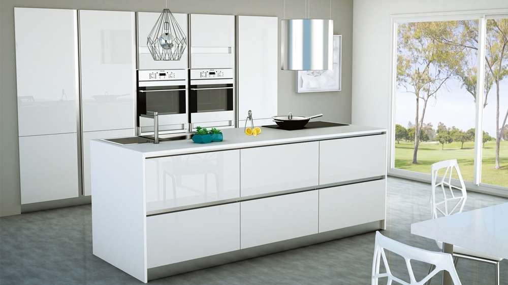 cuisine Teissa moderne meubles blancs laqués