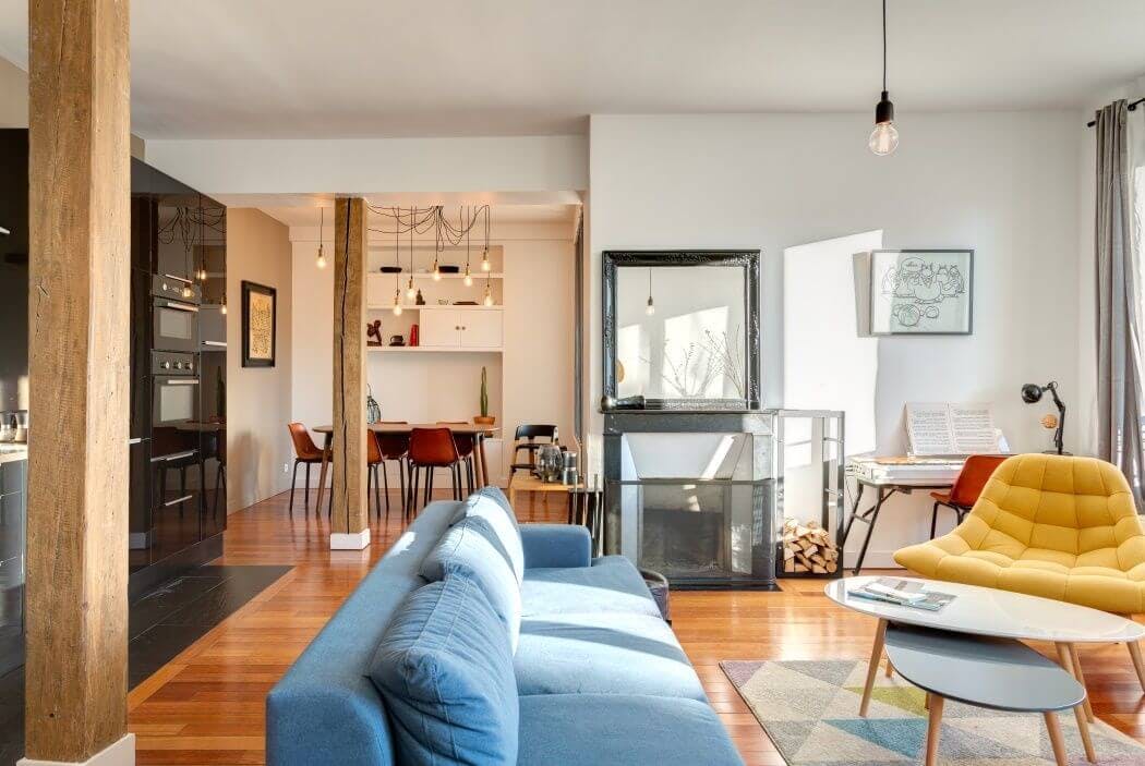 Ambiance scandinave pour cet appartement parisien