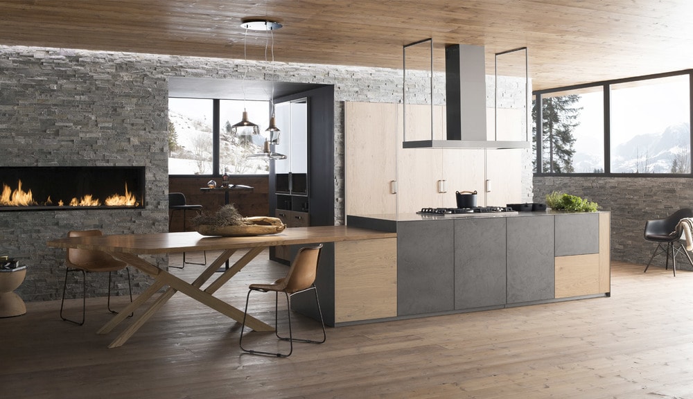 cuisine Perene matériaux bruts et naturels