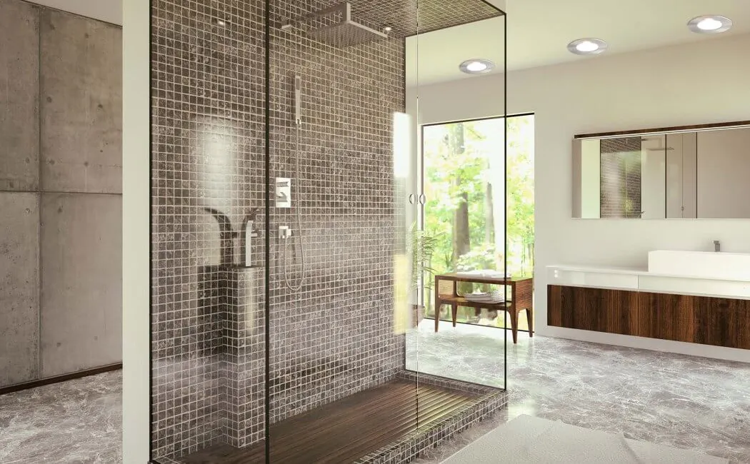 Remplacement d'une baignoire ancienne par une douche moderne