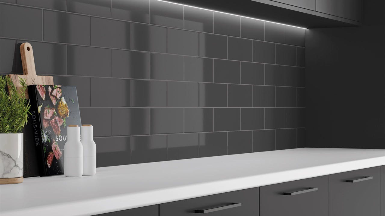effet carreaux de métro Anthracite