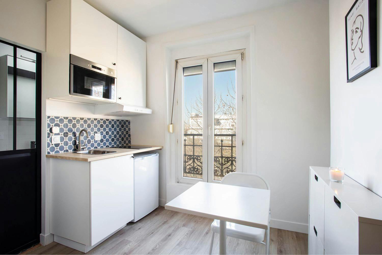 Rénovation studio Paris 15 - Cuisine / Coin repas