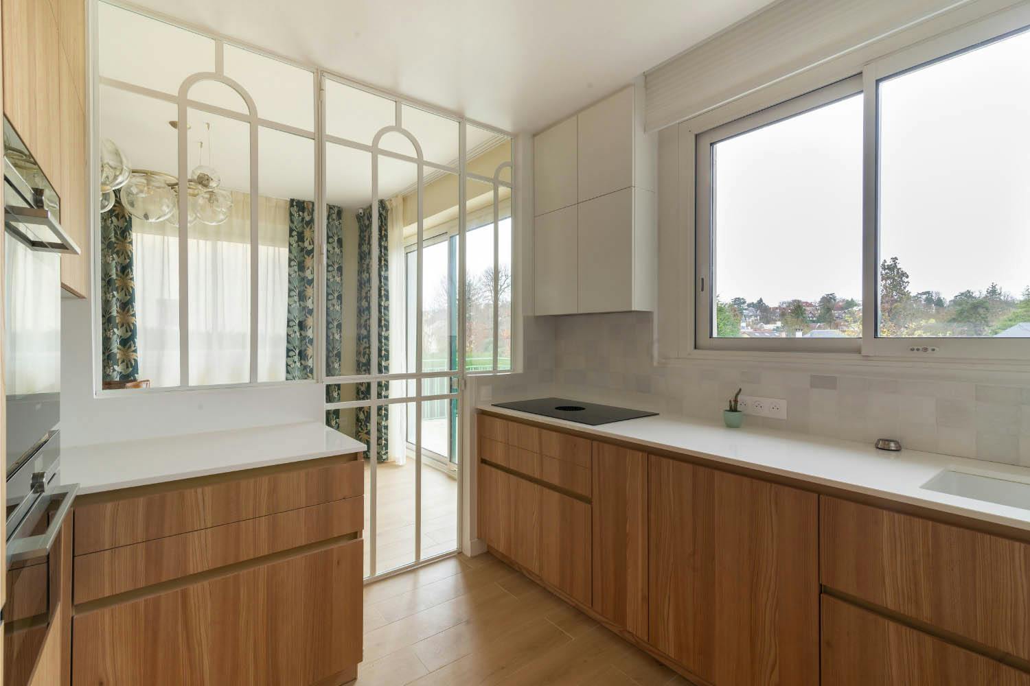 Rénovation Maison de 180 m² - Marnes-la-Coquette - cuisine 