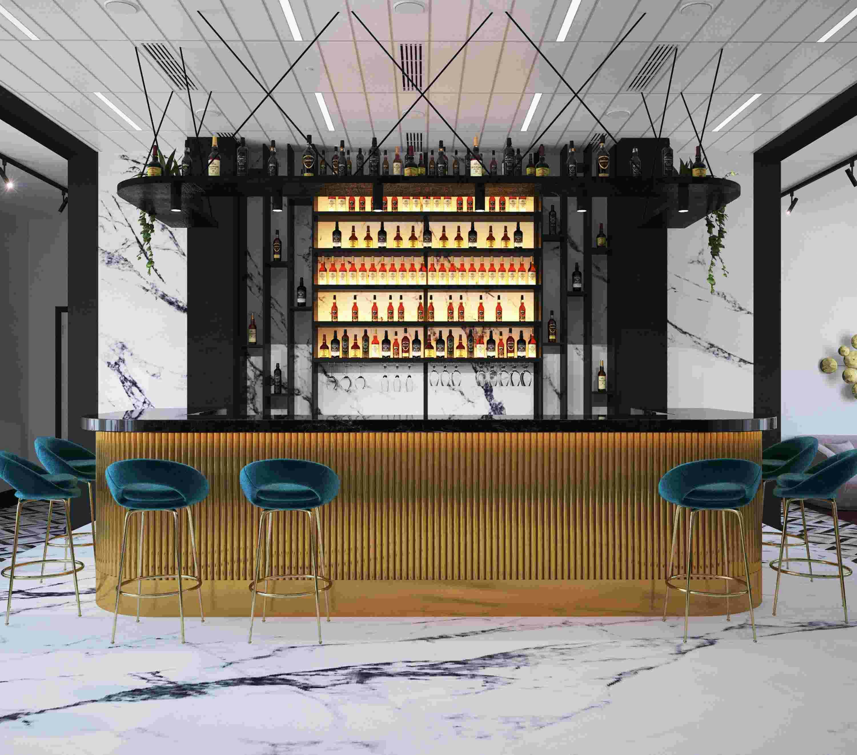 Rénovation architecture de restaurant et bar