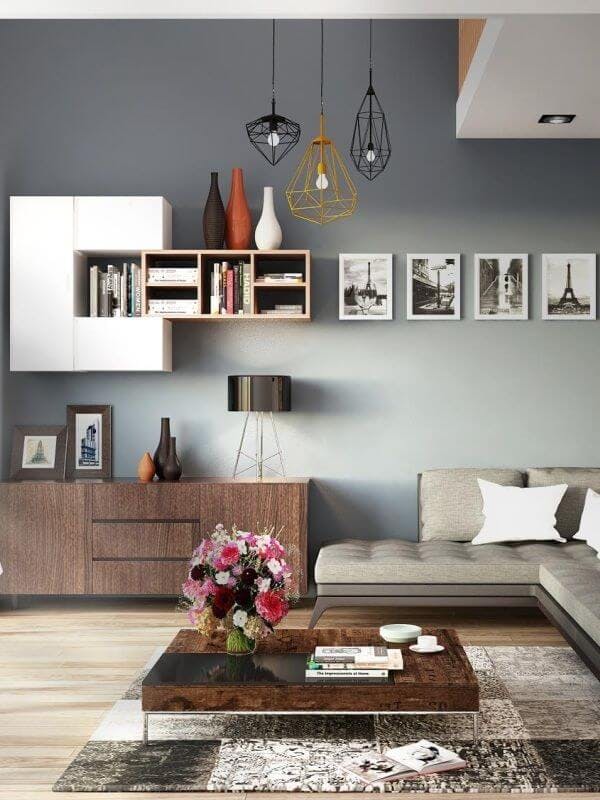 Architecte d'intérieur - Salon moderne aménagé