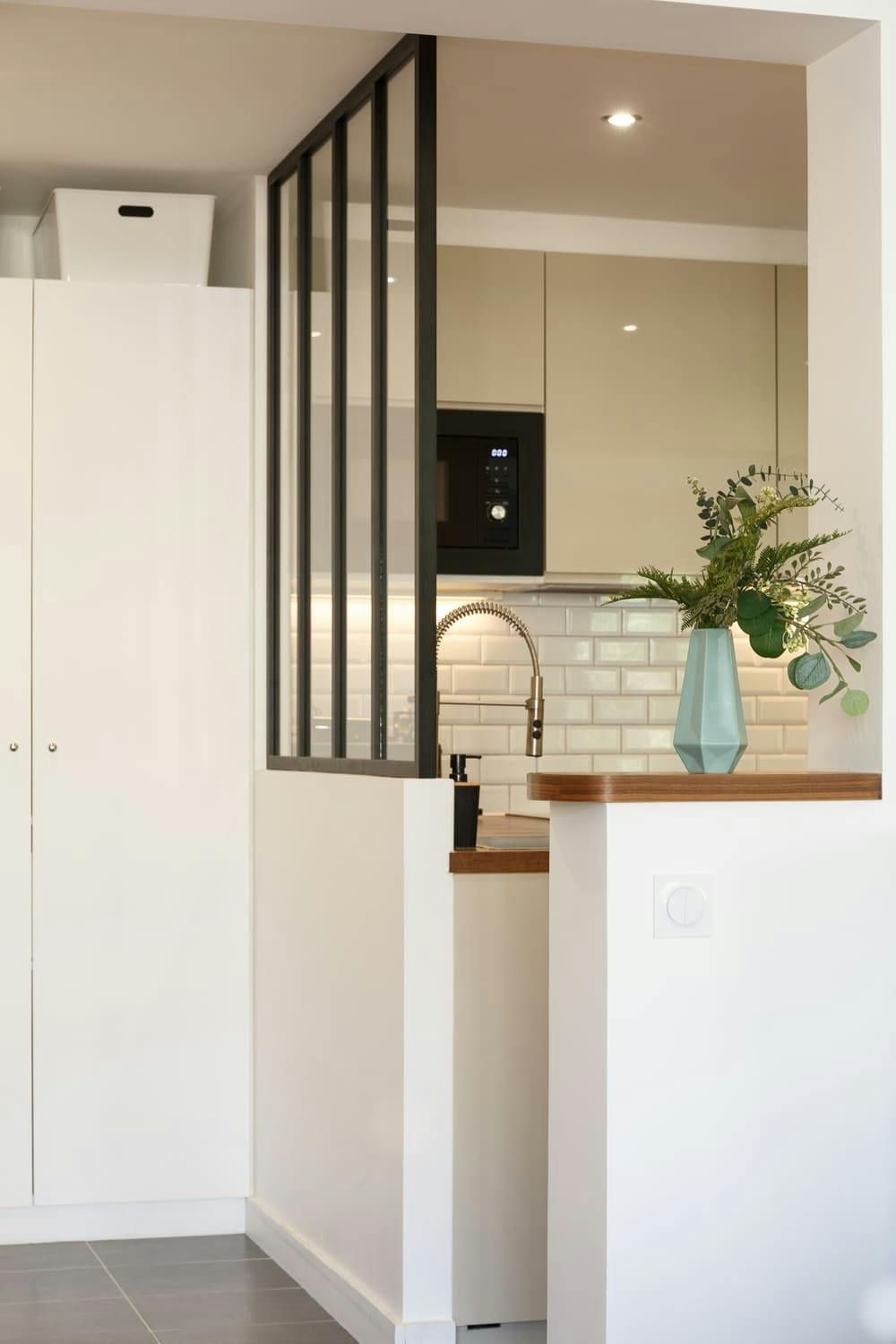 Verrière style industriel cuisine