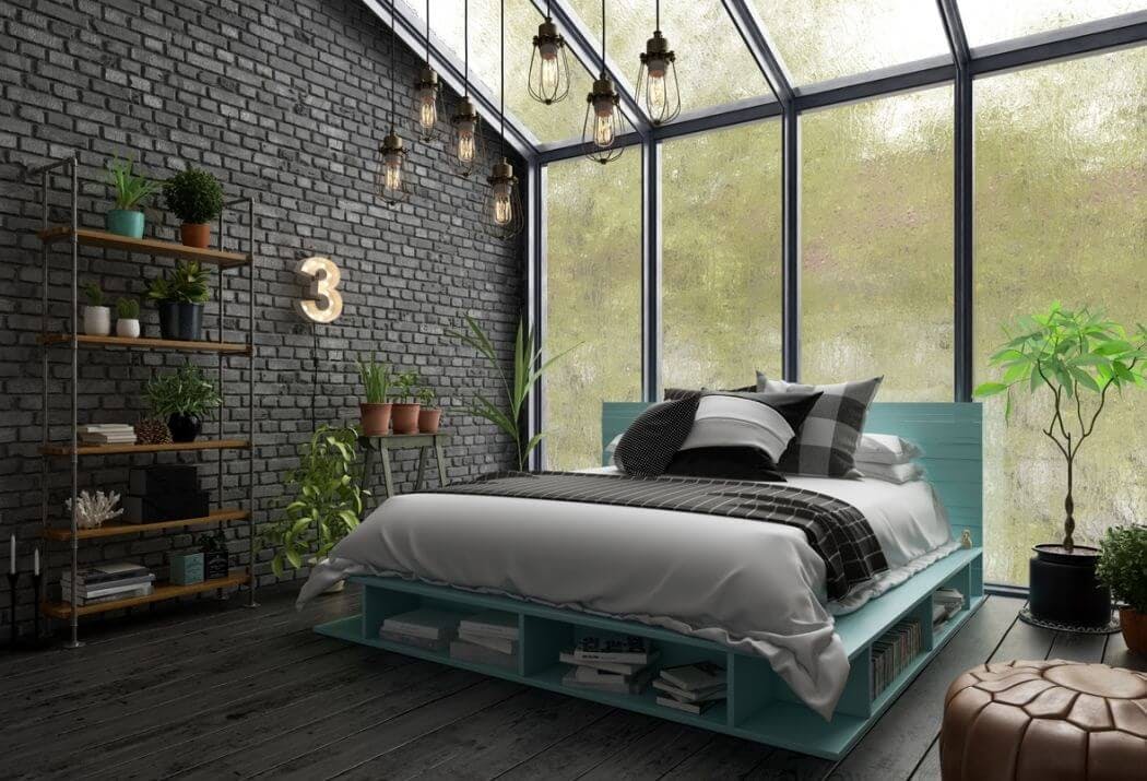 Parquet de couleur sombre