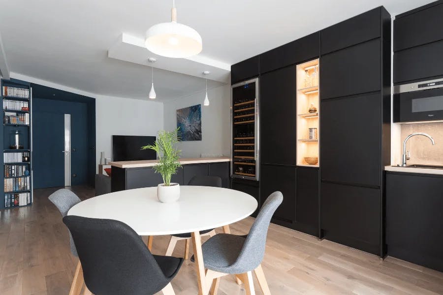 appartement à paris 13 salle à manger ouverte