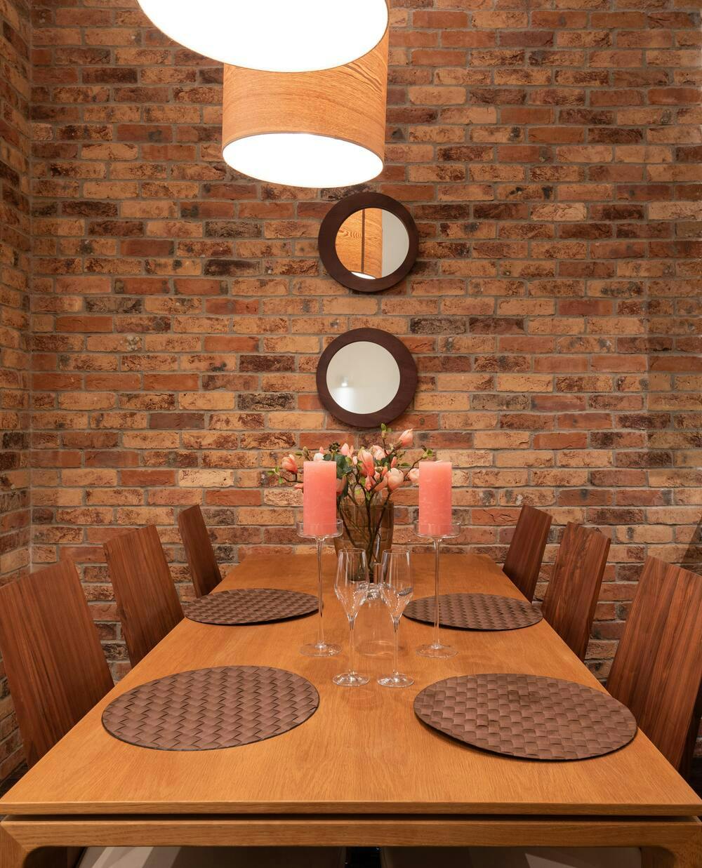 cuisine mur en brique