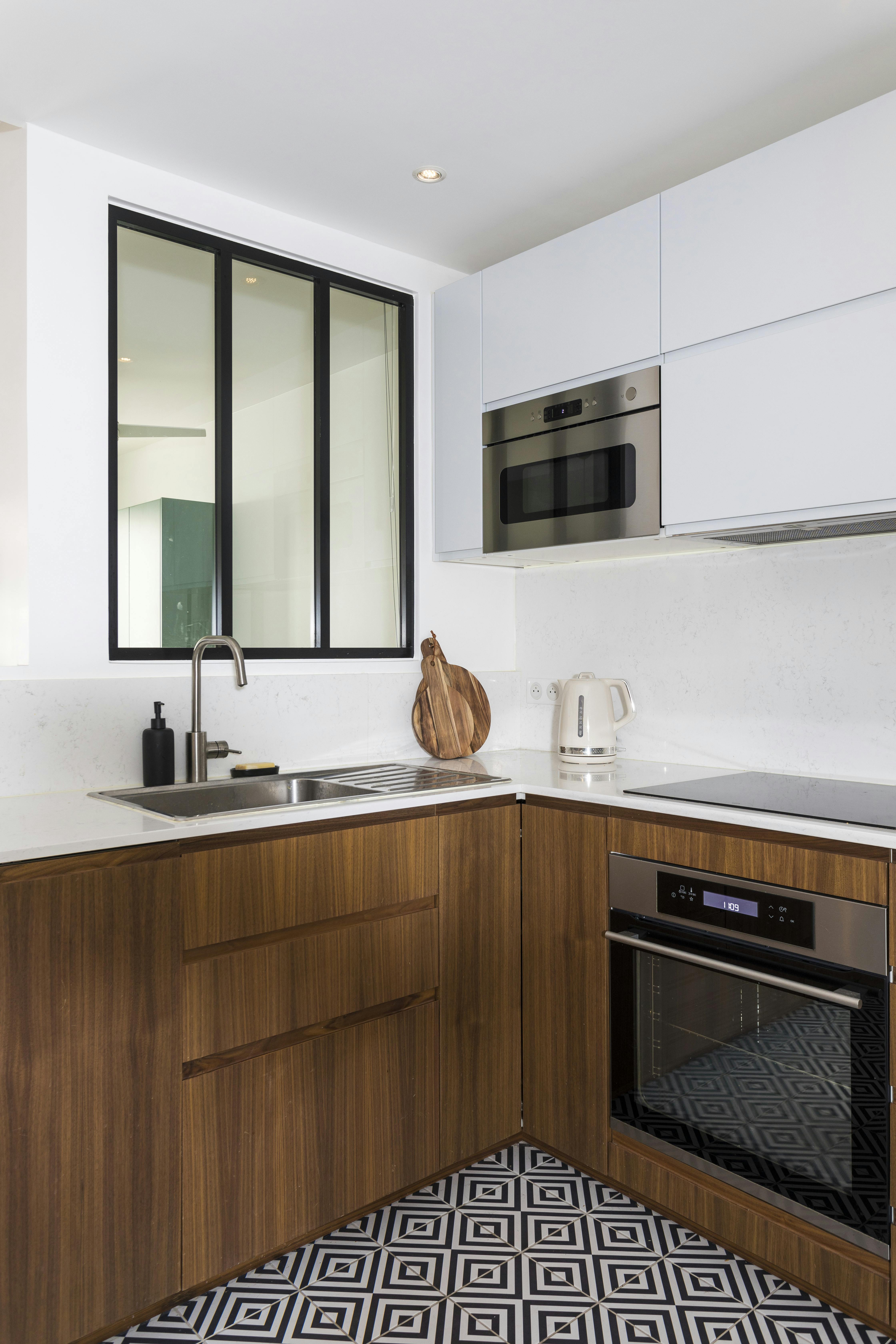 Rénovation Appartement de 69 m² - Paris 11 - Cuisine fonctionnelle