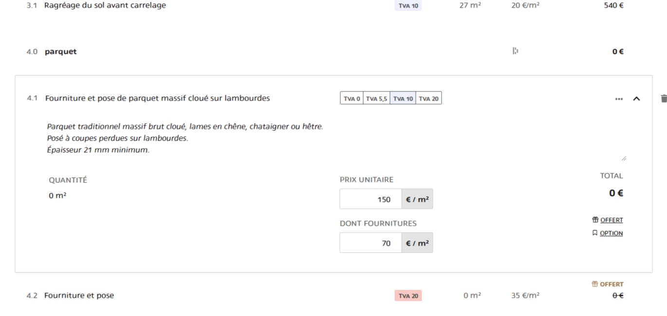CRM logiciel devis Gestion prix TVA hemea