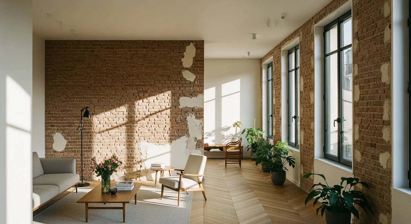 Rénovation d'appartement ancien à Aubervilliers, intérieur lumineux