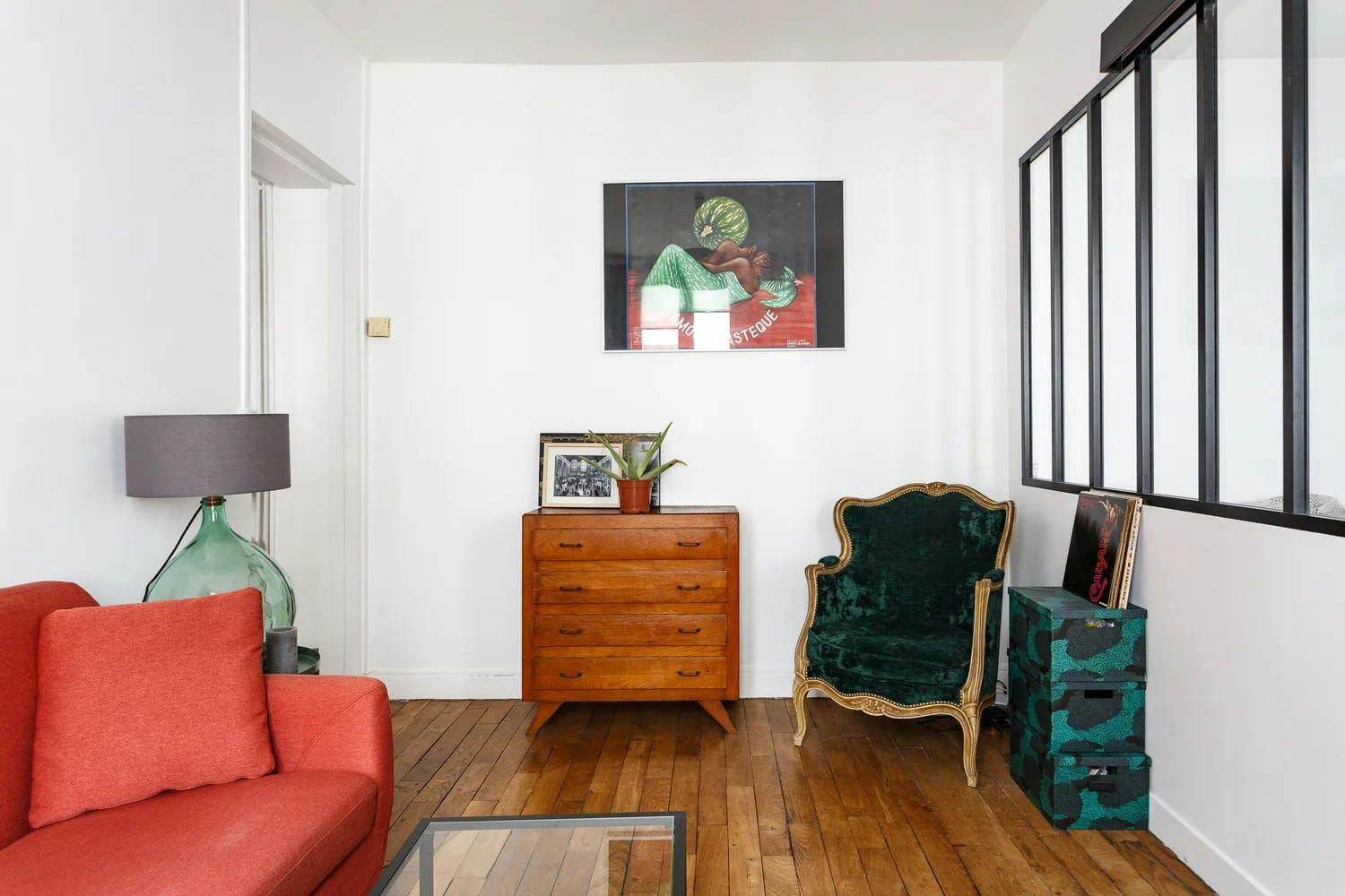 réalisation rénovation appartement à paris 18 séjour