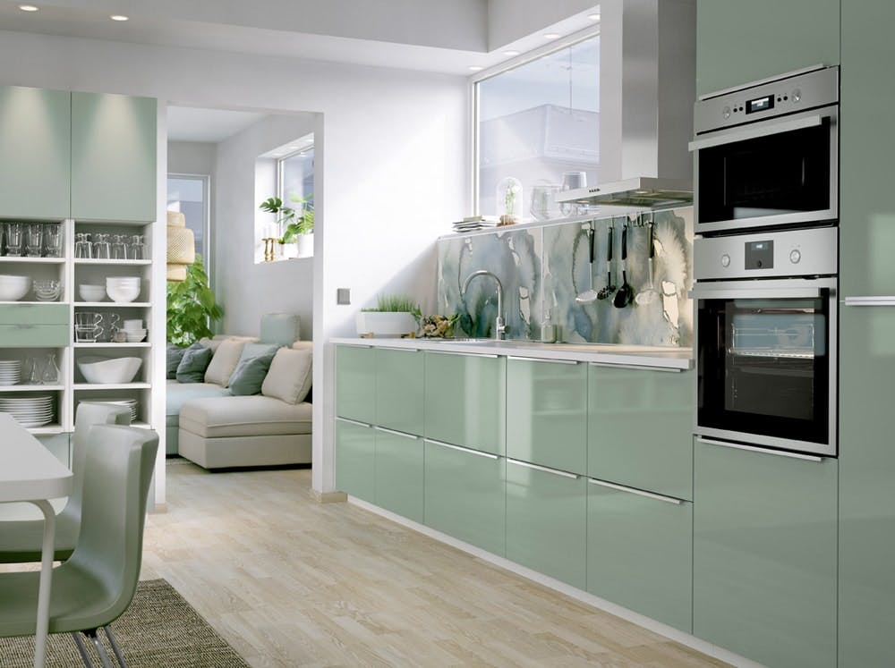 cuisine ikea vert claire