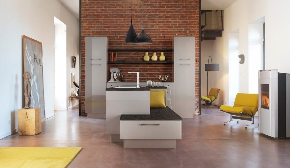 Cuisine ouverte tendance à lesprit loft Arthur Bonnet