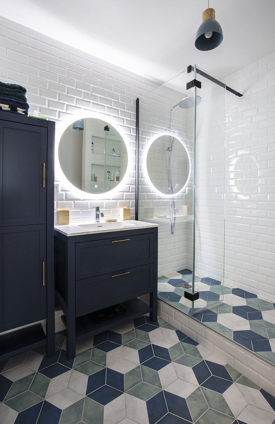Rénovation d'un appartement - Salle de bain éclairage