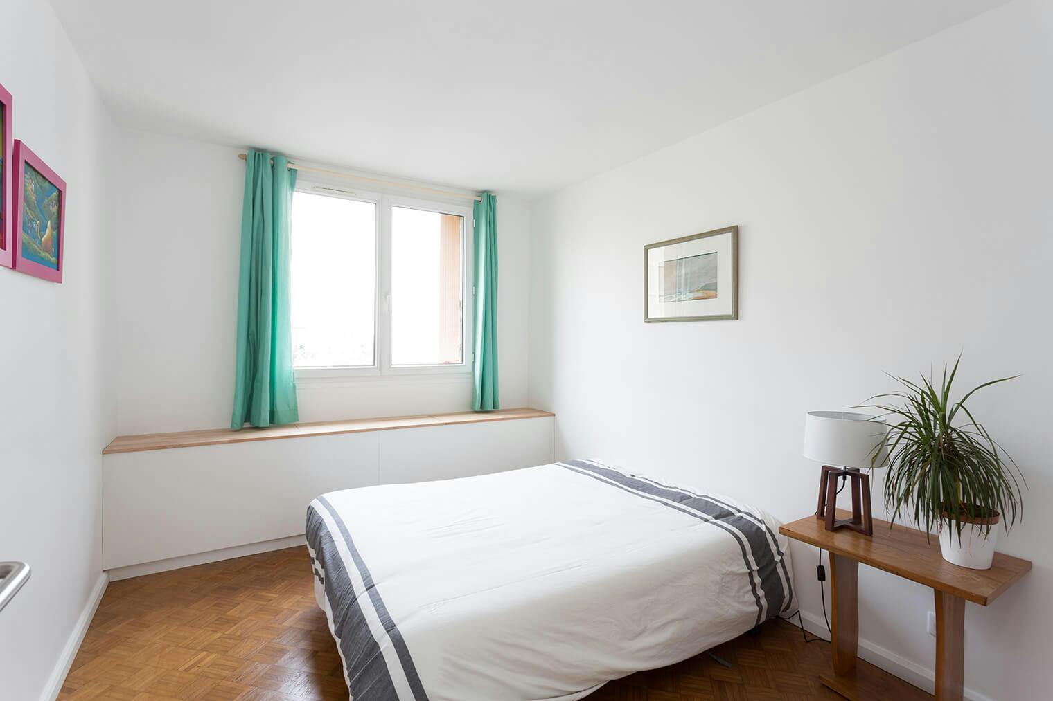 Décoration d'une chambre avec parquet