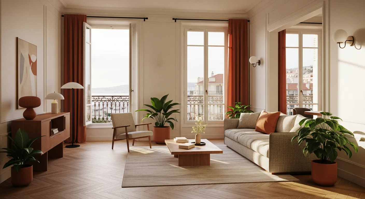 Rénovation d'appartement à Nice avec lumière méditerranéenne