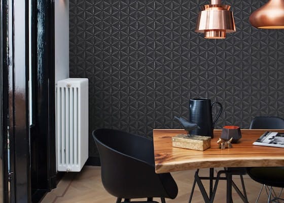 papier peint contemporain noir