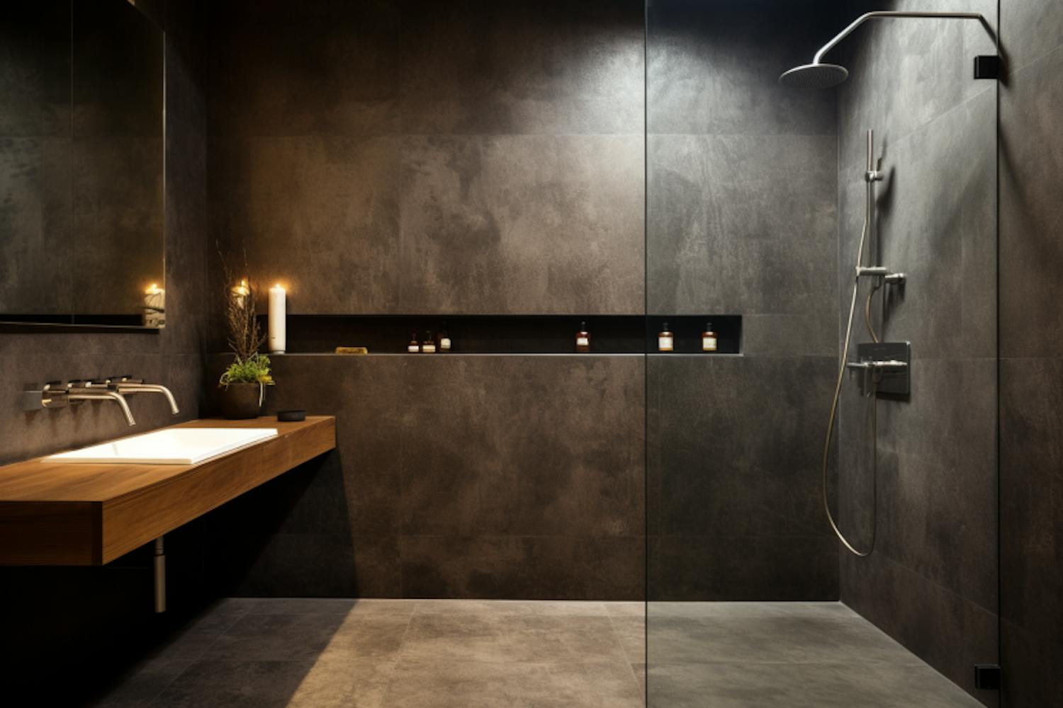 Béton ciré salle de bain